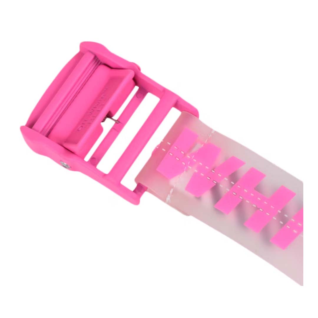 OFF-WHITE Rubber Industrial Belt (SS19) Transparent Fuchsia  display picture 3