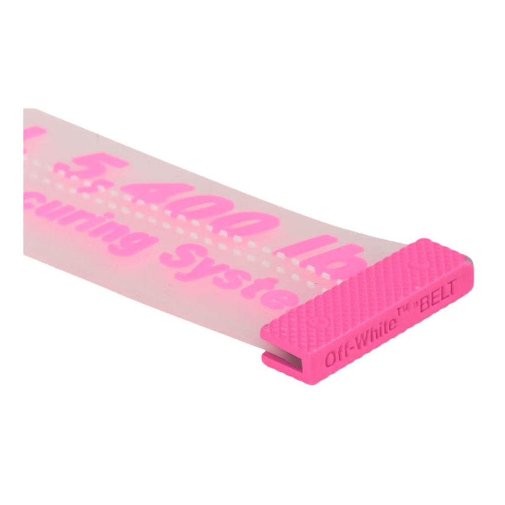 OFF - WHITE Rubber Industrial Belt (SS19) Transparent Fuchsia by Off White - NWAHype 1 for streetwear Accessories in USA