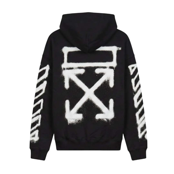 Off White Spray Arrow Hoodie Black White by Off White - NWAHYPE No.1 for streetwear Hoodies in USA