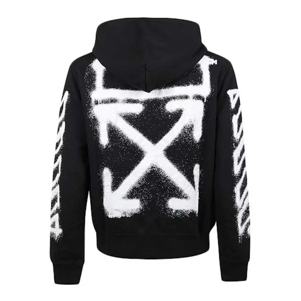 Off White Spray Arrow Zip Up Hoodie Black White by Off White - NWAHYPE No.1 for streetwear Hoodies in USA