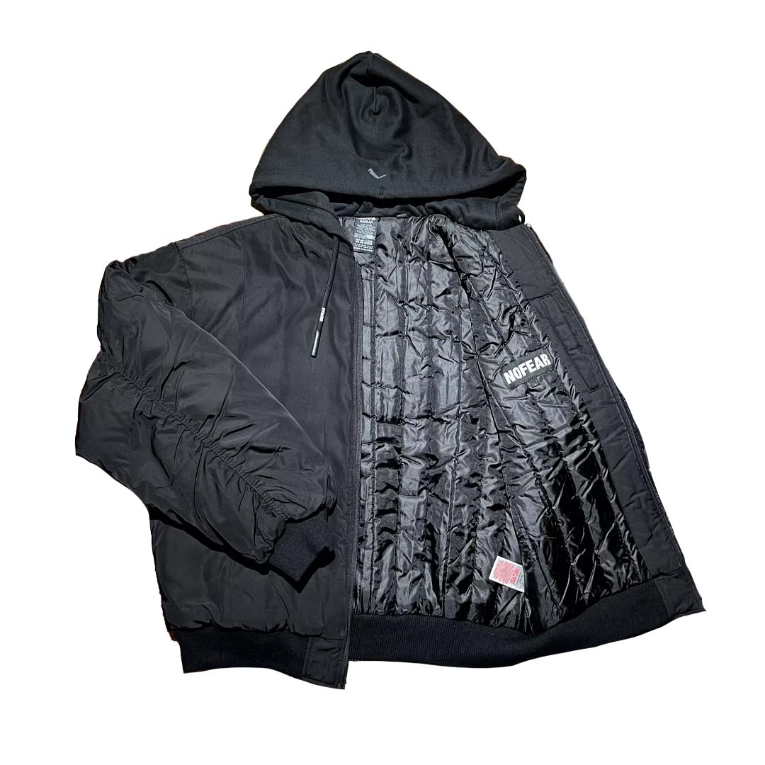 Opium No Fear Playboi Carti Hooded Bomber Jacket – NWAHYPE