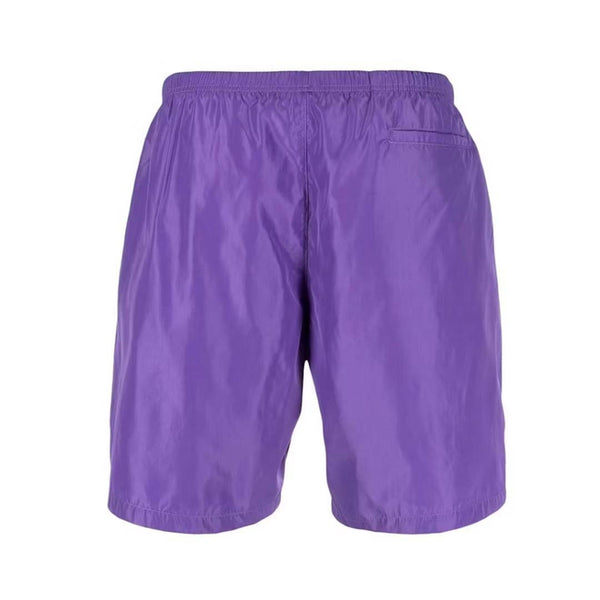 Palm Angels Curved Logo Swim Shorts Purple by Palm Angels - NWAHype No.1 for streetwear Shorts in USA