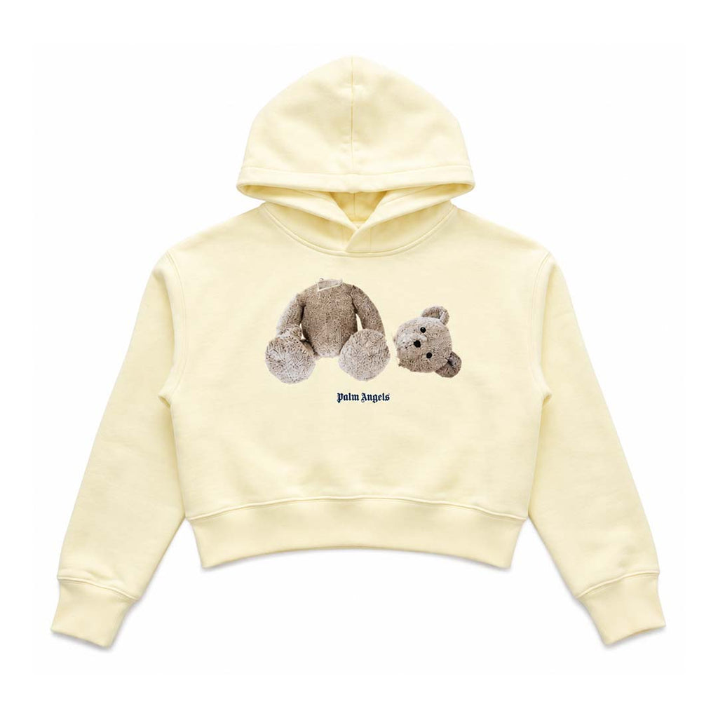 Palm Angels KIDS Bear Hoodie Yellow Brown by Palm Angels - NWAHYPE No.1 for streetwear KIDS in USA