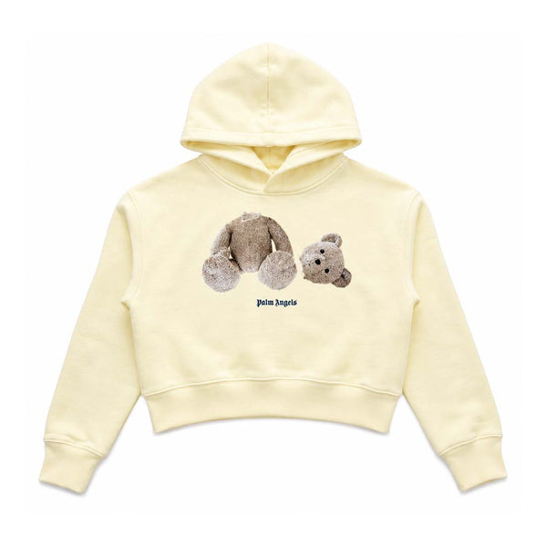 Palm Angels KIDS Bear Hoodie Yellow Brown by Palm Angels - NWAHYPE No.1 for streetwear KIDS in USA