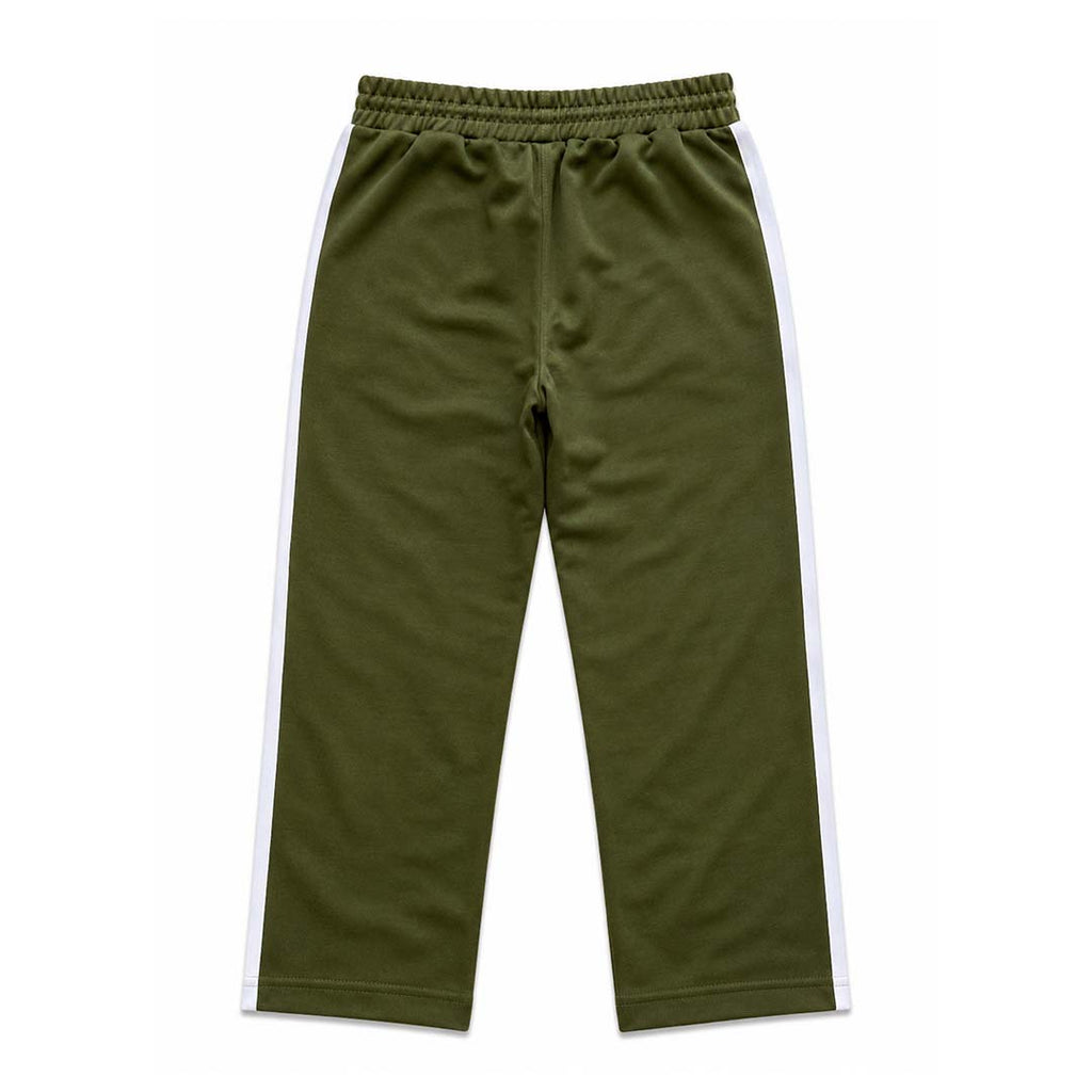 Palm Angels KIDS Classic Logo Track Pants Military Green White by Palm Angels - NWAHYPE No.1 for streetwear KIDS in USA