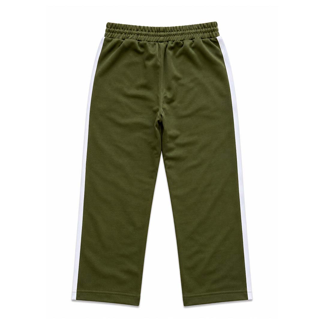 Palm Angels KIDS Classic Logo Track Pants Military Green White by Palm Angels - NWAHYPE No.1 for streetwear KIDS in USA