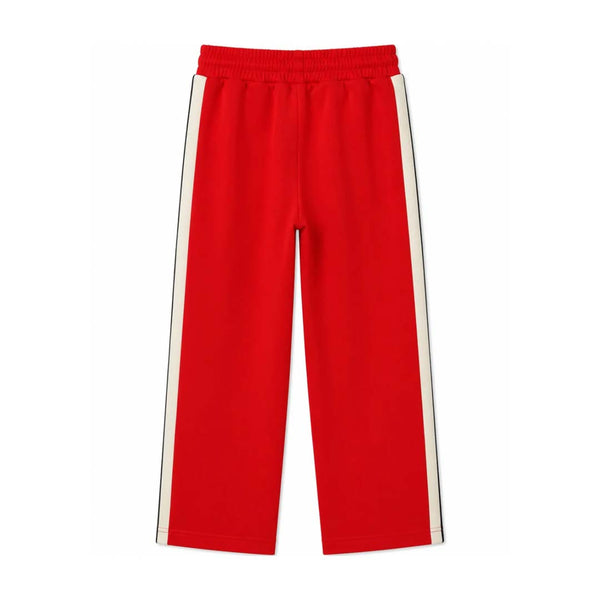 Palm Angels KIDS Classic Logo Track Pants Red White Black by Palm Angels - NWAHYPE No.1 for streetwear KIDS in USA