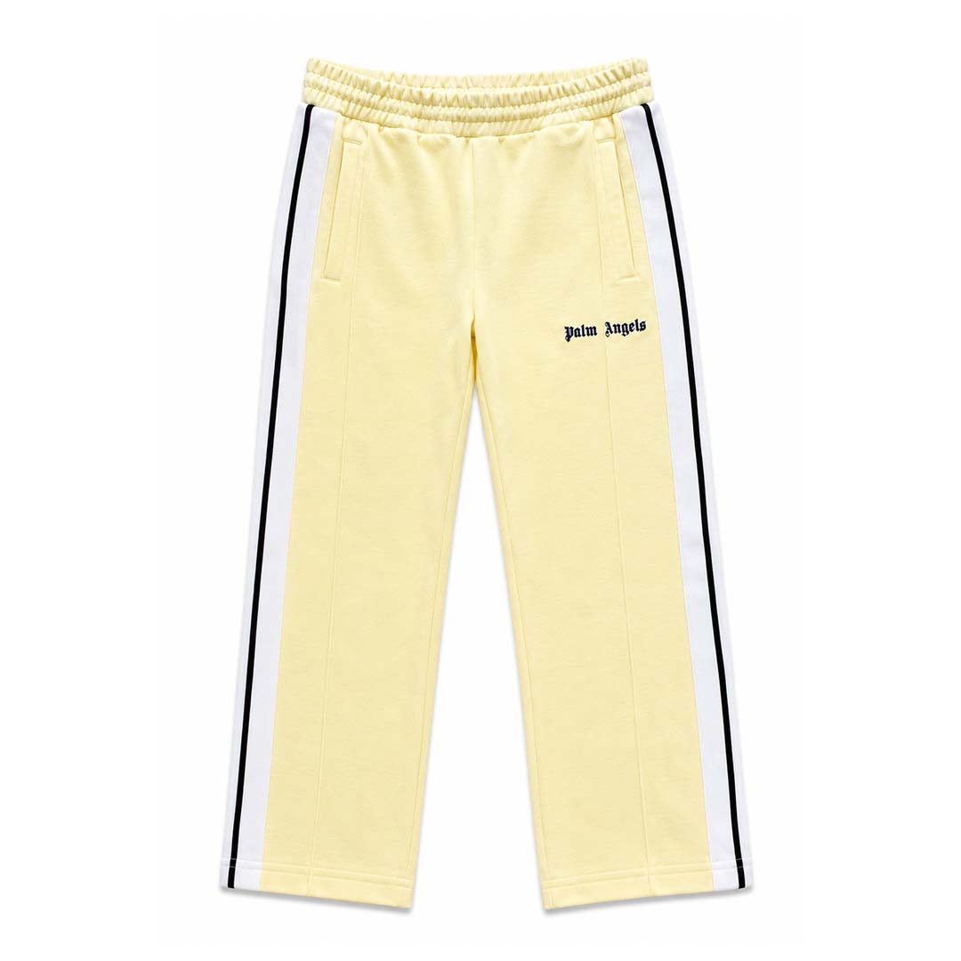 Palm Angels KIDS Classic Logo Track Pants Yellow Navy by Palm Angels - NWAHYPE No.1 for streetwear KIDS in USA