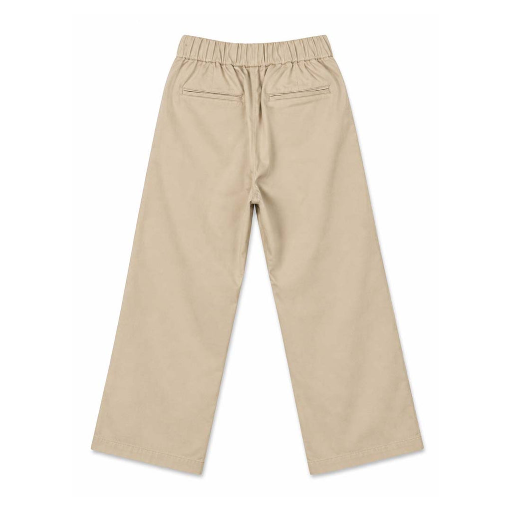 Palm Angels KIDS Drill Pants Beige Navy Blue by Palm Angels - NWAHYPE No.1 for streetwear KIDS in USA