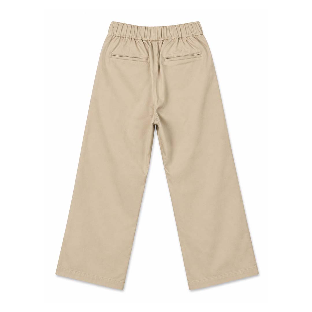 Palm Angels KIDS Drill Pants Beige Navy Blue by Palm Angels - NWAHYPE No.1 for streetwear KIDS in USA