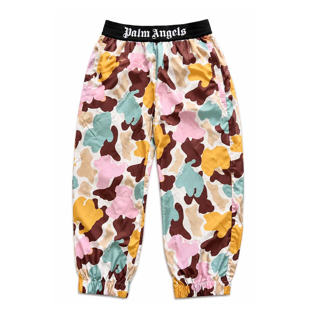 Palm Angels KIDS Husky Camo After Sport Pants Pink Blue Orange by Palm Angels - NWAHYPE No.1 for streetwear KIDS in USA