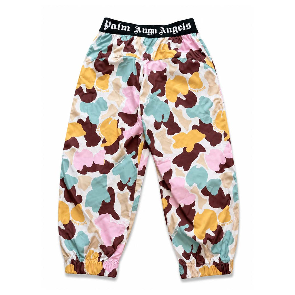 Palm Angels KIDS Husky Camo After Sport Pants Pink Blue Orange by Palm Angels - NWAHYPE No.1 for streetwear KIDS in USA