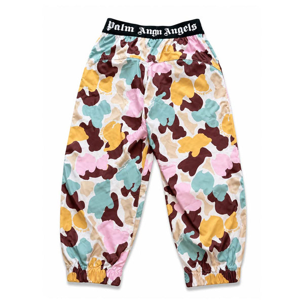 Palm Angels KIDS Husky Camo After Sport Pants Pink Blue Orange by Palm Angels - NWAHYPE No.1 for streetwear KIDS in USA
