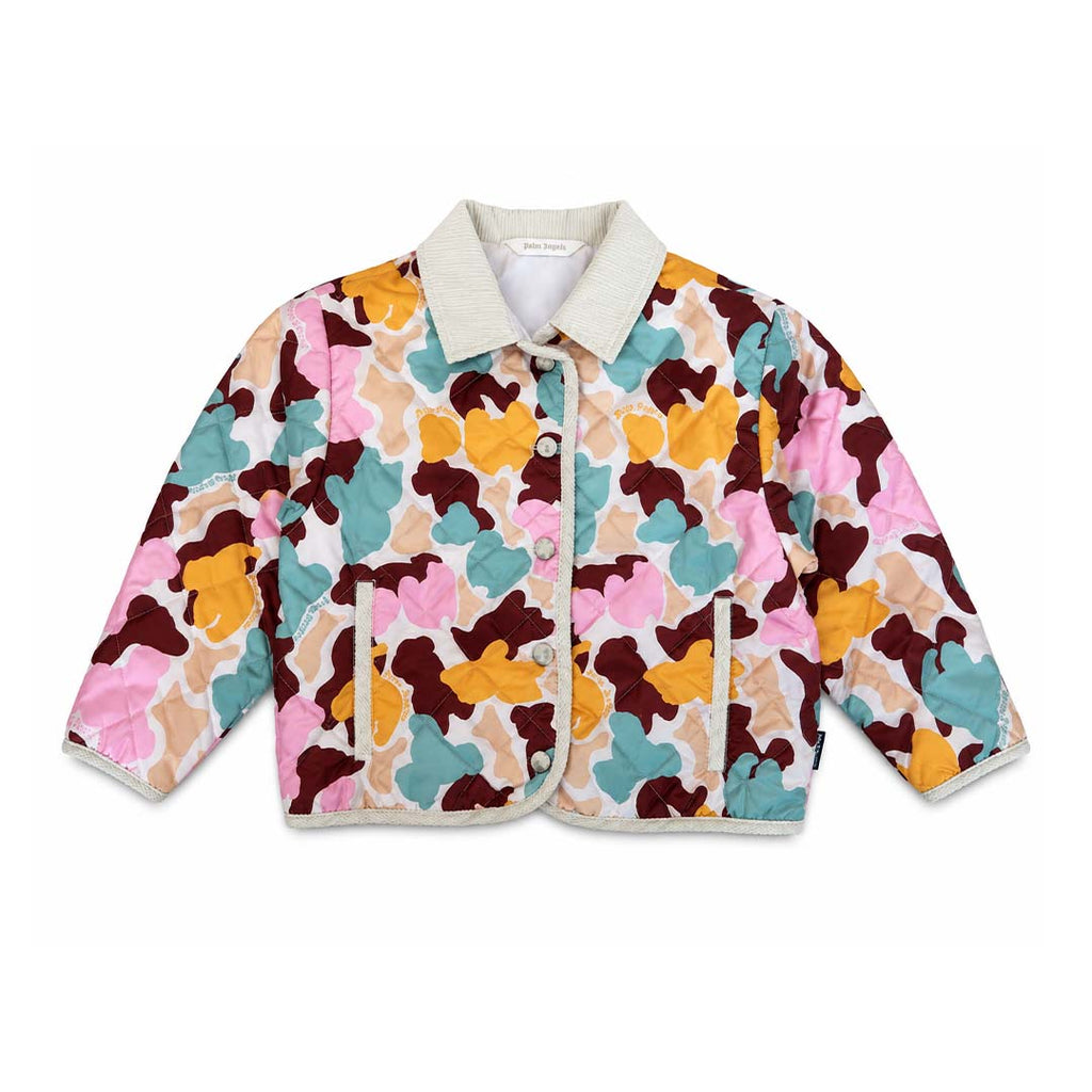 Palm Angels KIDS Husky Camo Jacket AOP Pink Blue Orange by Palm Angels - NWAHYPE No.1 for streetwear KIDS in USA