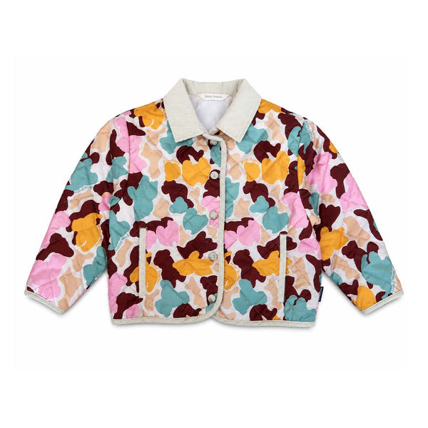 Palm Angels KIDS Husky Camo Jacket AOP Pink Blue Orange by Palm Angels - NWAHYPE No.1 for streetwear KIDS in USA