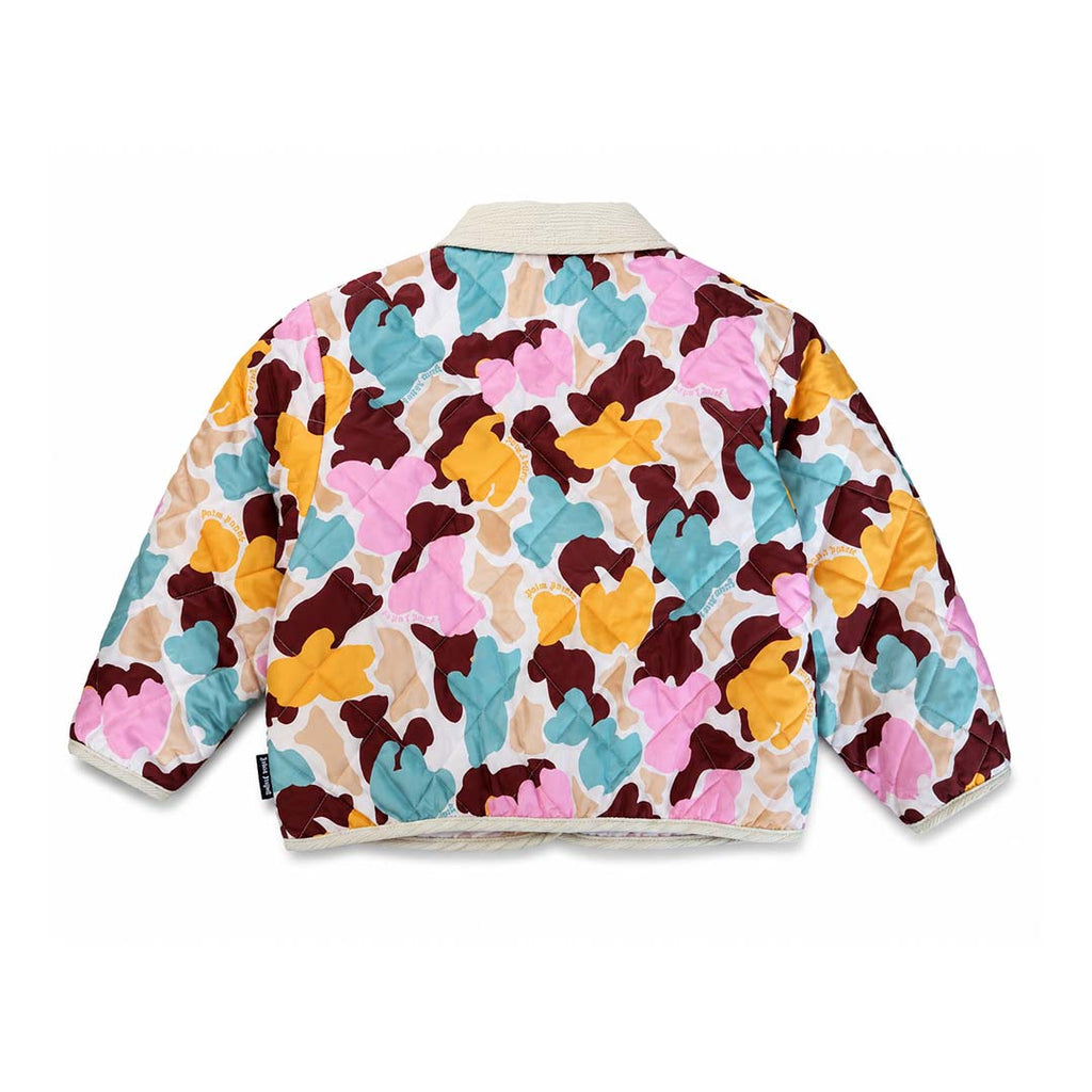 Palm Angels KIDS Husky Camo Jacket AOP Pink Blue Orange by Palm Angels - NWAHYPE No.1 for streetwear KIDS in USA