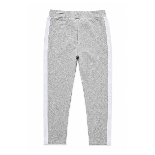 Palm Angels KIDS Track Leggings Melange Grey White by Palm Angels - NWAHYPE No.1 for streetwear KIDS in USA