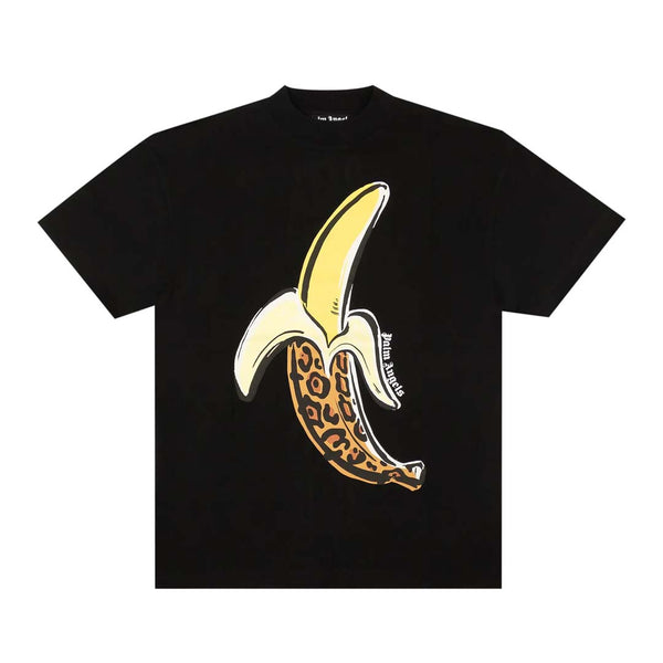 Palm Angels Leopard Banana Tee Black Yellow by Palm Angels - NWAHYPE No.1 for streetwear T-Shirts in USA