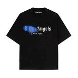 Palm Angels New York Sprayed Logo Tee Black by Palm Angels - NWAHype No.1 for streetwear T-Shirts in USA