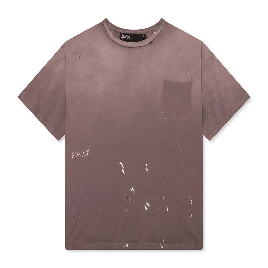 Paly Hollywood Bead Faded Brown Tee by Paly Hollywood - NWAHYPE No.1 for streetwear T-Shirts in USA