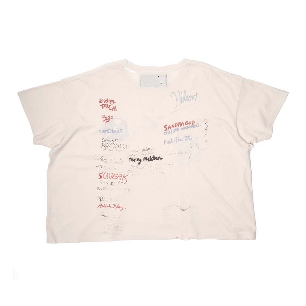 Paly Hollywood Signature Jersey Vintage Cream Tee by Paly Hollywood - NWAHYPE No.1 for streetwear T-Shirts in USA