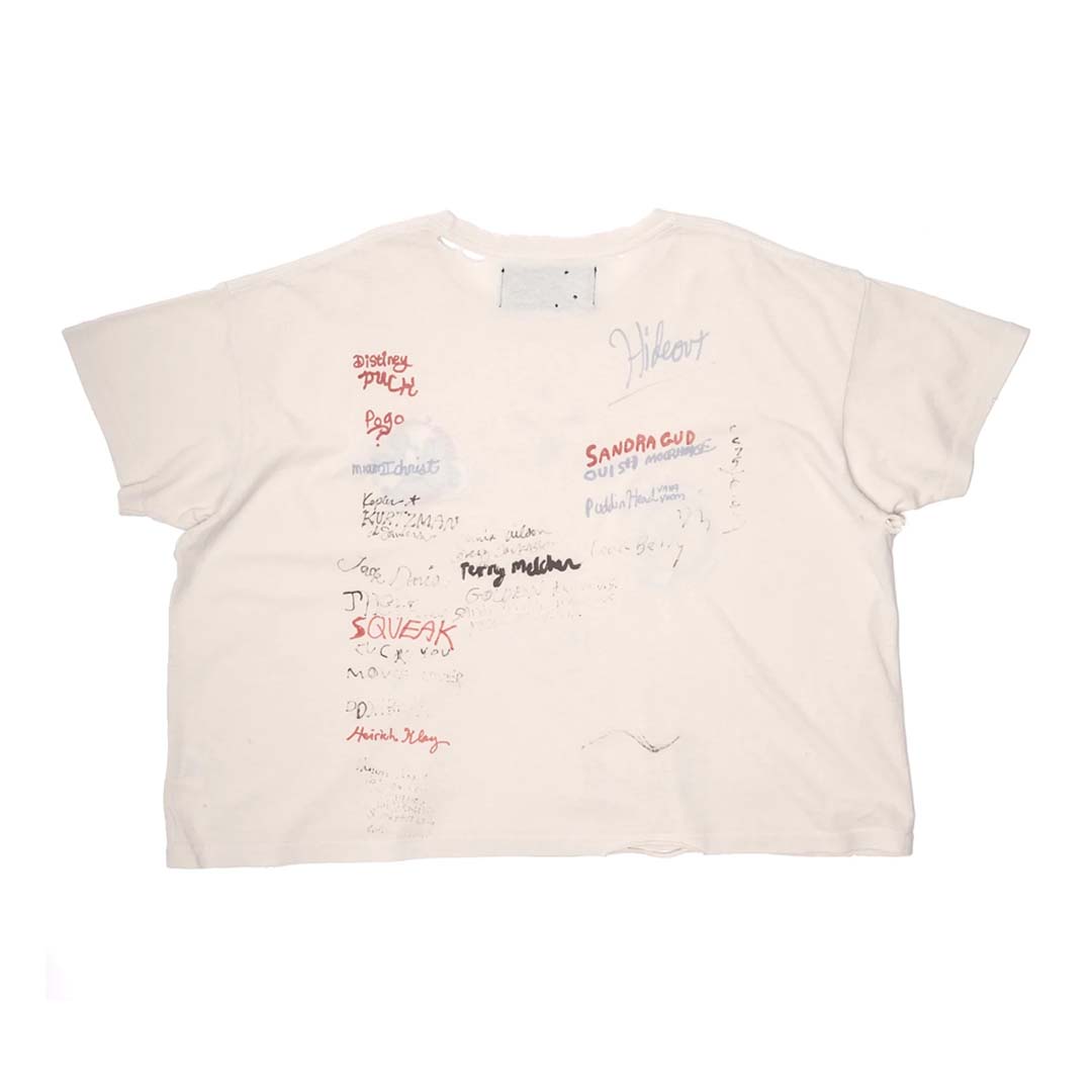 Paly Hollywood Signature Jersey Vintage Cream Tee by Paly Hollywood - NWAHYPE No.1 for streetwear T-Shirts in USA
