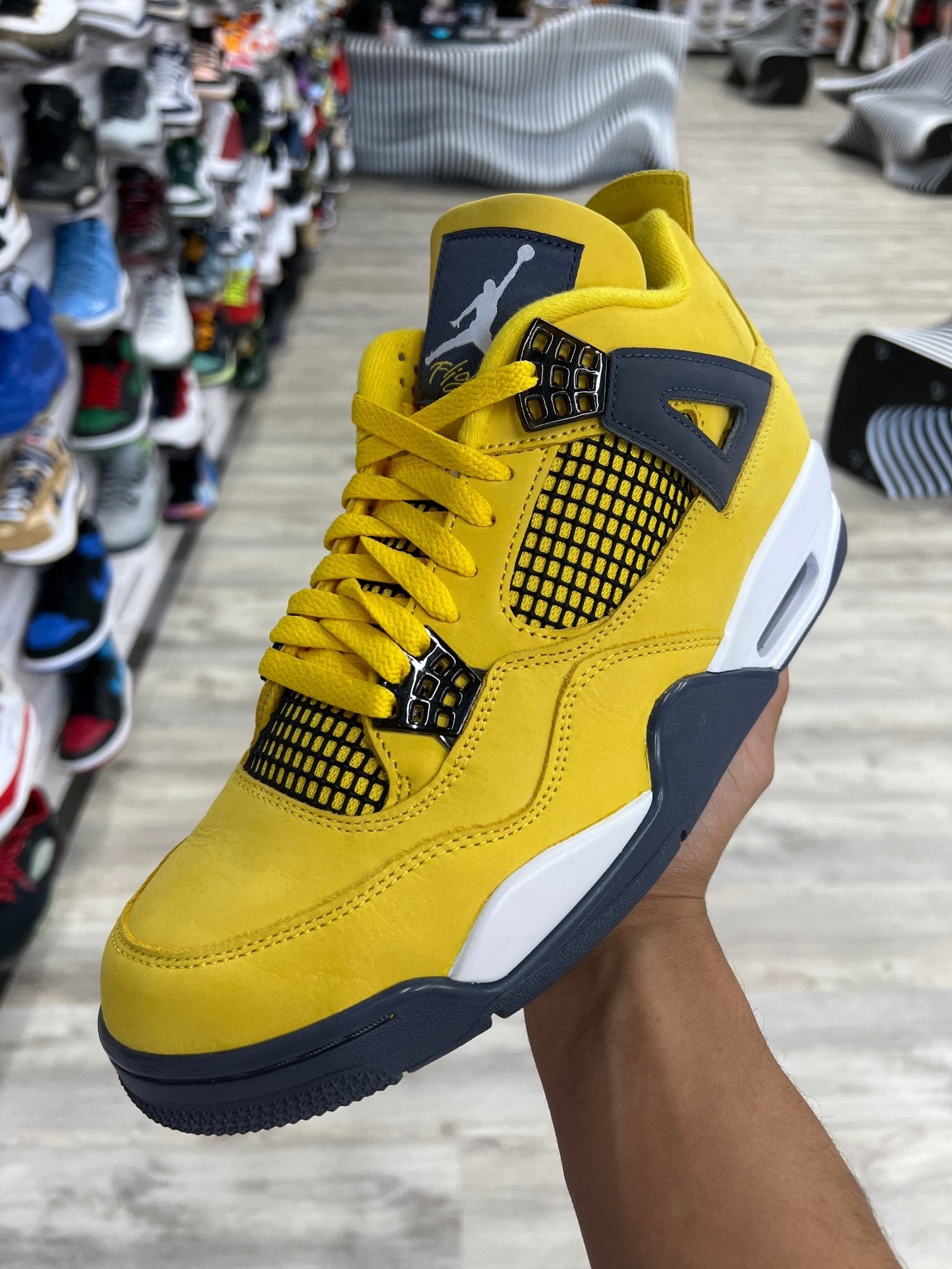 Preowned Air Jordan 4 Retro 'Lightning' by Preowned - NWAHype 1 for streetwear Preowned in USA