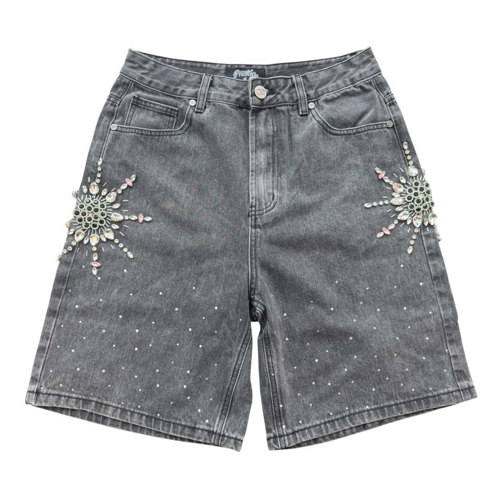 Prestige Emerald Jean Shorts Faded Black by Prestige - NWAHYPE No.1 for streetwear Shorts in USA