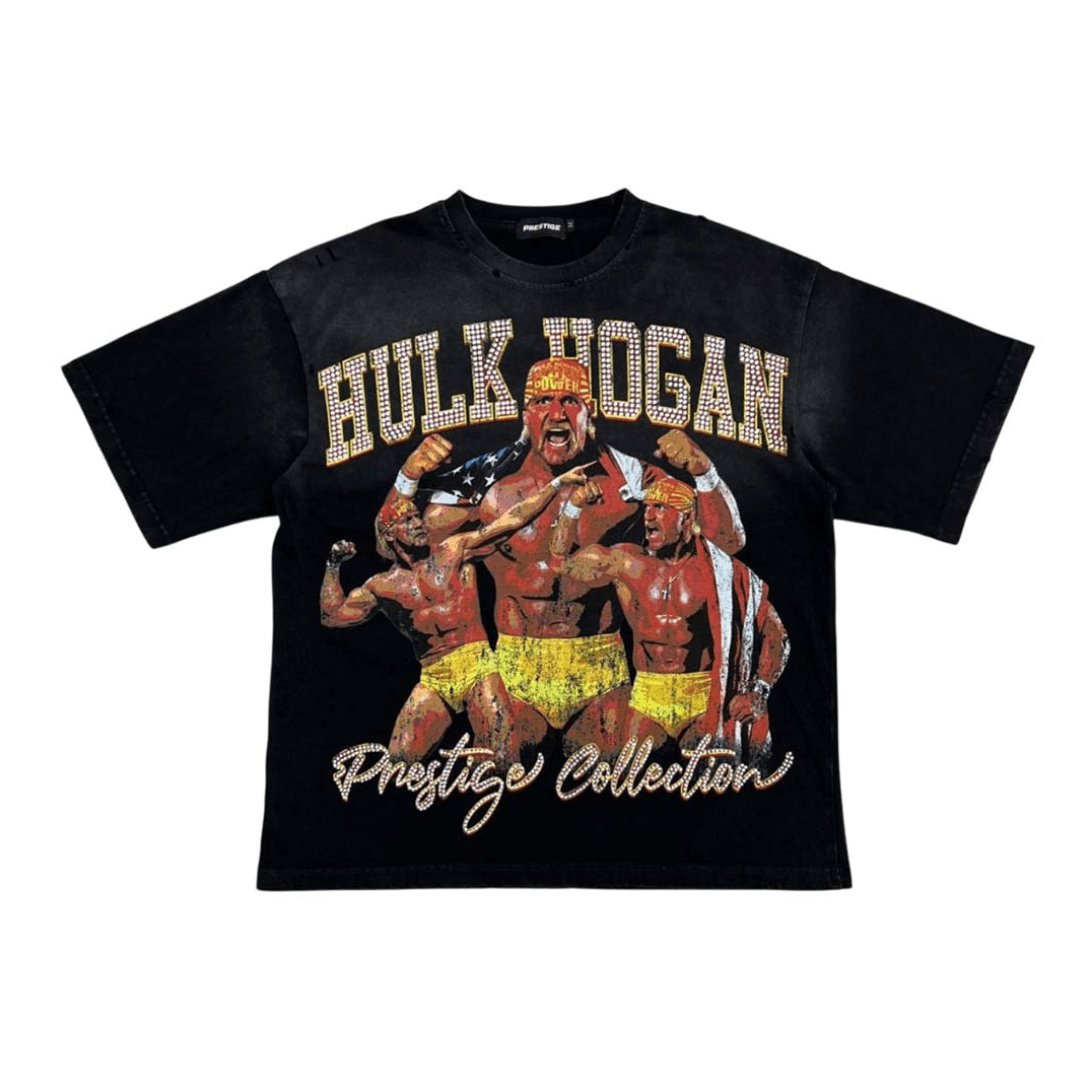 Prestige Hulk Hogan Black Tee by Prestige - NWAHYPE No.1 for streetwear T-Shirts in USA