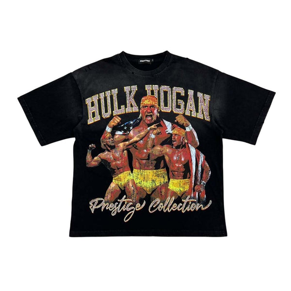 Prestige Hulk Hogan Black Tee by Prestige - NWAHYPE No.1 for streetwear T-Shirts in USA
