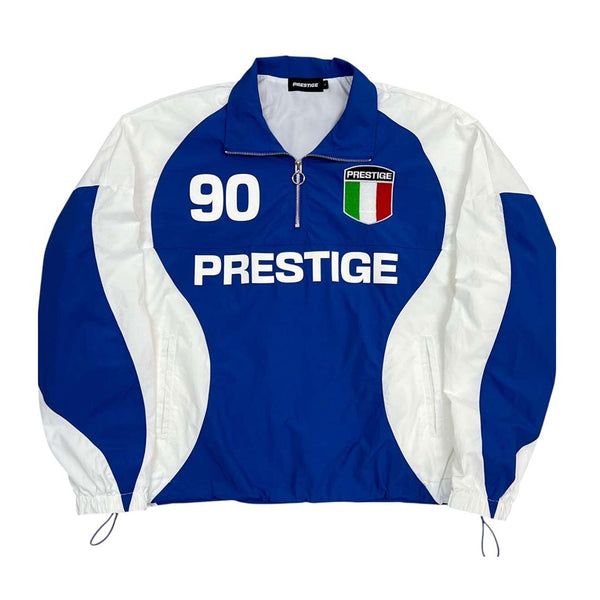 Prestige Italia Nylon Quarter Zip Blue Jacket by Prestige - NWAHYPE No.1 for streetwear Hoodies in USA