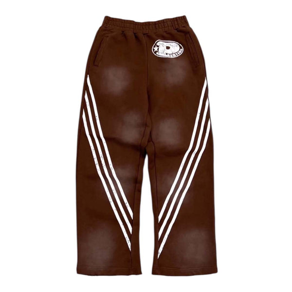 Prestige P Logo Sweatpants Brown by Prestige - NWAHYPE No.1 for streetwear Pants in USA