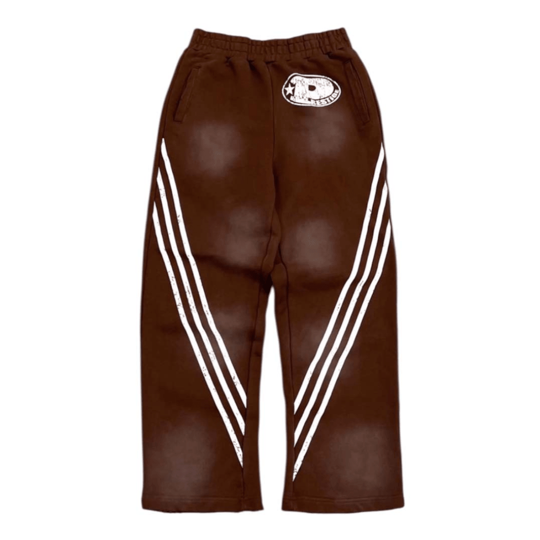 Prestige P Logo Sweatpants Brown by Prestige - NWAHYPE No.1 for streetwear Pants in USA
