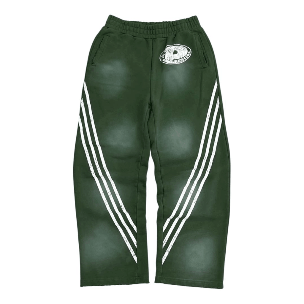 Prestige P Logo Sweatpants Green by Prestige - NWAHYPE No.1 for streetwear Pants in USA