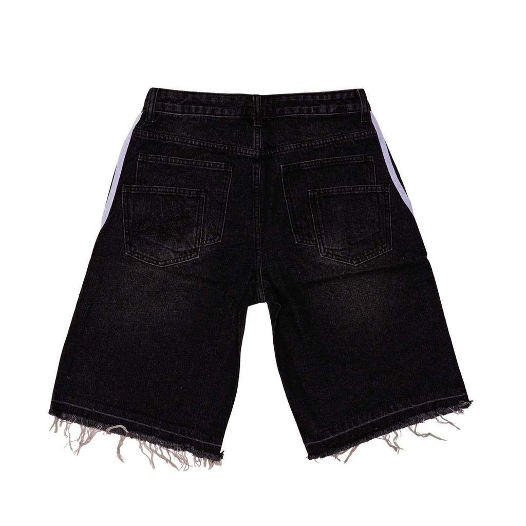Prestige Taped Jean Shorts Black by Prestige - NWAHYPE No.1 for streetwear Shorts in USA