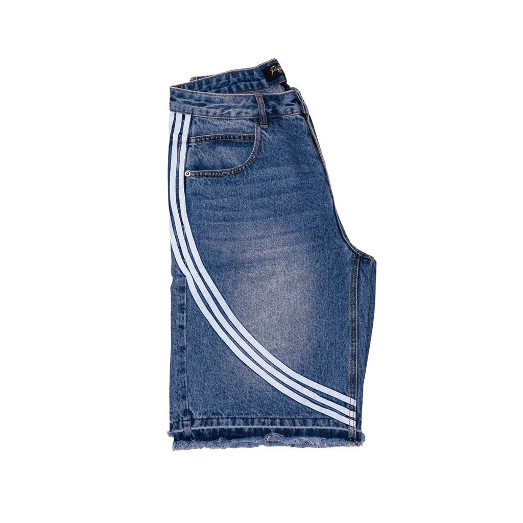 Prestige Taped Jean Shorts Light Blue by Prestige - NWAHYPE No.1 for streetwear Shorts in USA