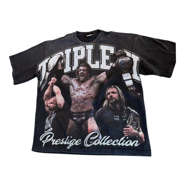 Prestige Triple H Black Tee by Prestige - NWAHYPE No.1 for streetwear T-Shirts in USA
