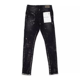 Purple Brand Black Wash Metallic Silver Jeans by Purple Brand - NWAHype No.1 for streetwear Pants in USA