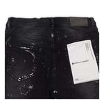 Purple Brand Black Wash Metallic Silver Jeans by Purple Brand - NWAHype No.1 for streetwear Pants in USA