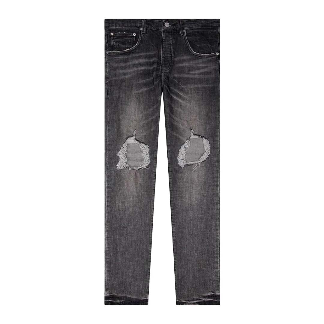 PURPLE BRAND Dirty Blowout Jeans 'Grey' by Purple Brand - NWAHype 1 for streetwear Pants in USA