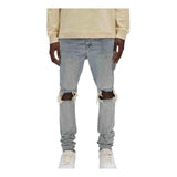 Purple Brand Drop Fit Midrise Tapered Leg Lt Indigo Jeans Indigo by Purple Brand - NWAHype No.1 for streetwear Pants in USA
