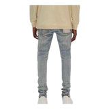 Purple Brand Drop Fit Midrise Tapered Leg Lt Indigo Jeans Indigo by Purple Brand - NWAHype No.1 for streetwear Pants in USA