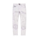 PURPLE BRAND Faded Ecru Crackle Jeans by Purple Brand - NWAHype 1 for streetwear Pants in USA