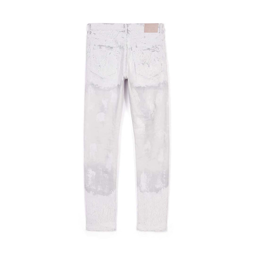 PURPLE BRAND Faded Ecru Crackle Jeans by Purple Brand - NWAHype 1 for streetwear Pants in USA