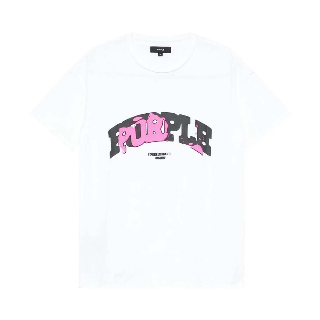 Purple Brand Inside Out Brilliant White Tee Pink by Purple Brand - NWAHype No.1 for streetwear T-Shirts in USA