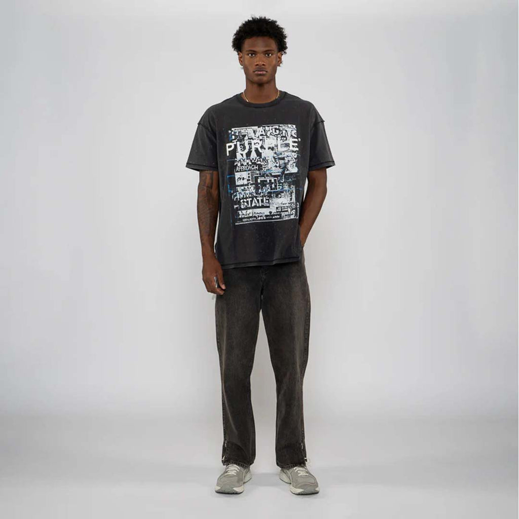 Purple Brand Inside Out Collage Black Tee by Purple Brand - NWAHYPE No.1 for streetwear T-Shirts in USA