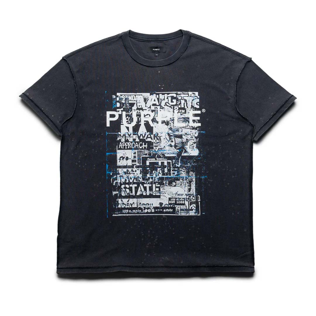 Purple Brand Inside Out Collage Black Tee by Purple Brand - NWAHYPE No.1 for streetwear T-Shirts in USA