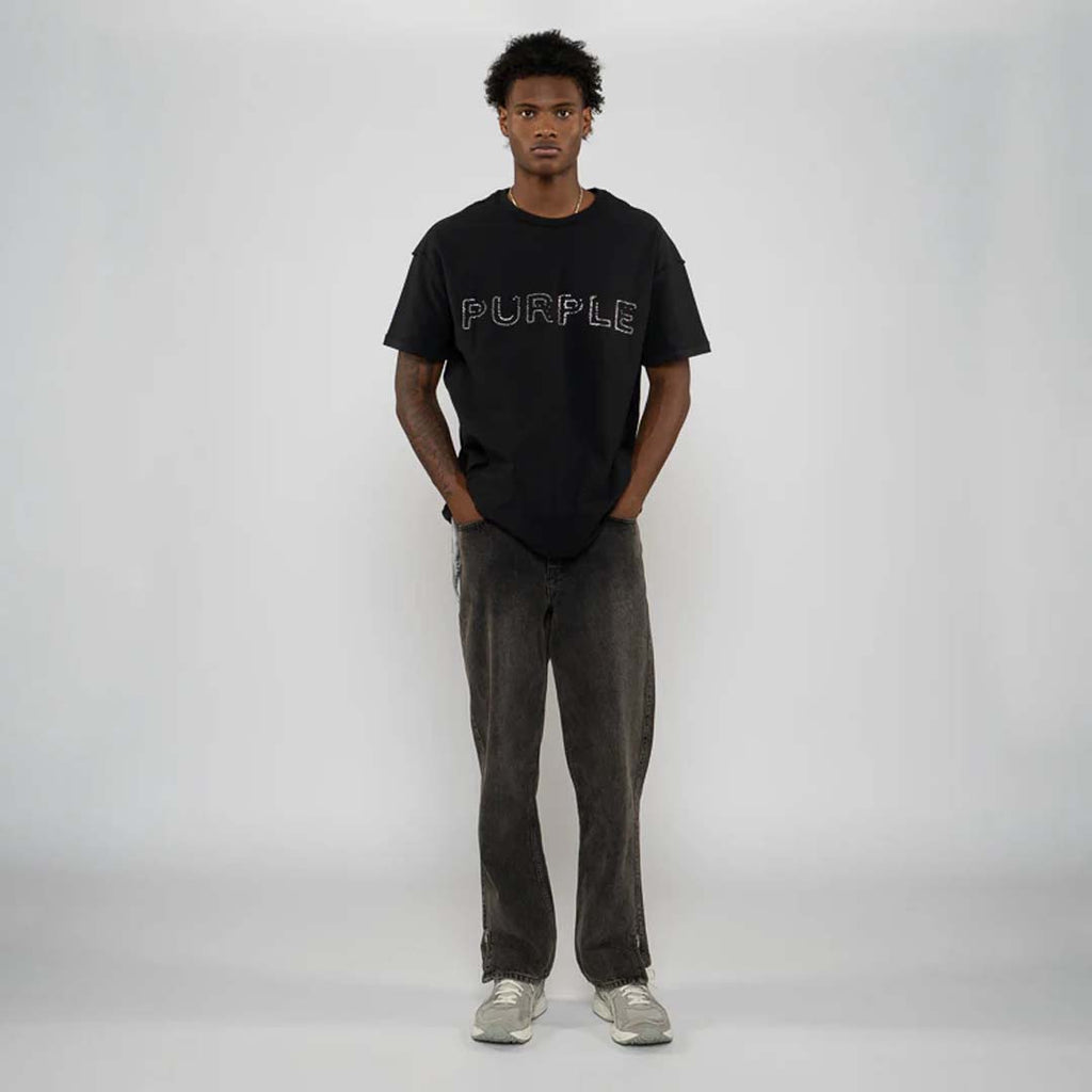 Purple Brand Inside Out Tee Studded Black by Purple Brand - NWAHYPE No.1 for streetwear T-Shirts in USA