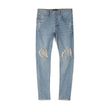PURPLE BRAND Light Indigo Blowout Jeans by Purple Brand - NWAHype 1 for streetwear Pants in USA