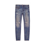 PURPLE BRAND Mid Indigo Frayed Blowout Jeans by Purple Brand - NWAHype 1 for streetwear Pants in USA